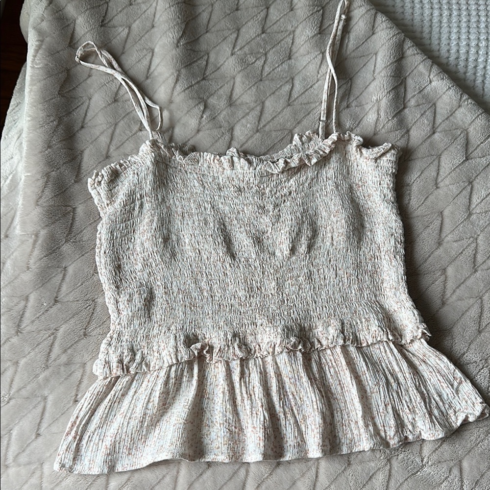 Women's Pink Detailed Ruffle Top
